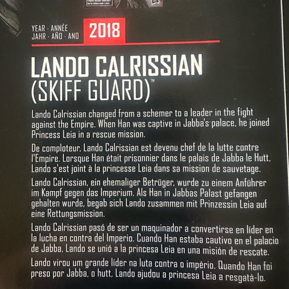 Star Wars Lando Calrissian Action Figure - Picture 3 of 3